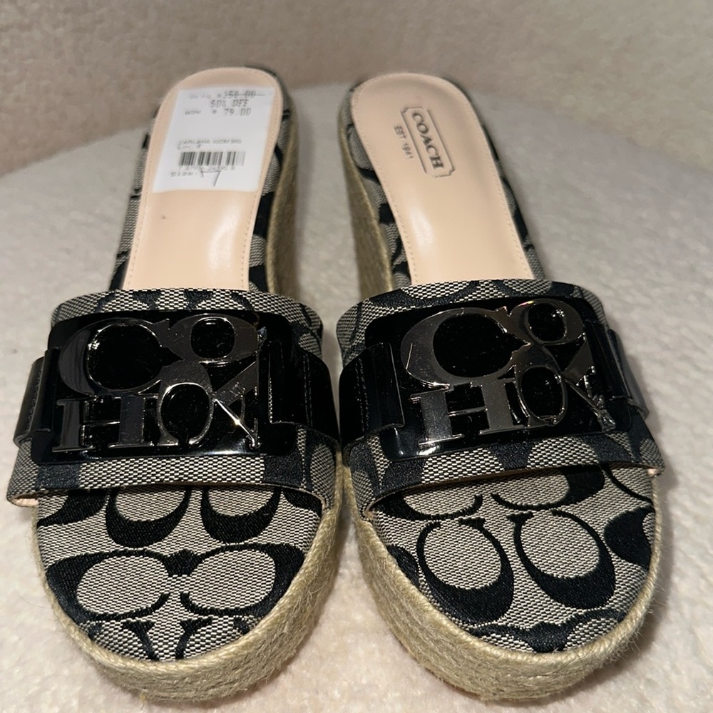 NWT coach espadrilles sandals